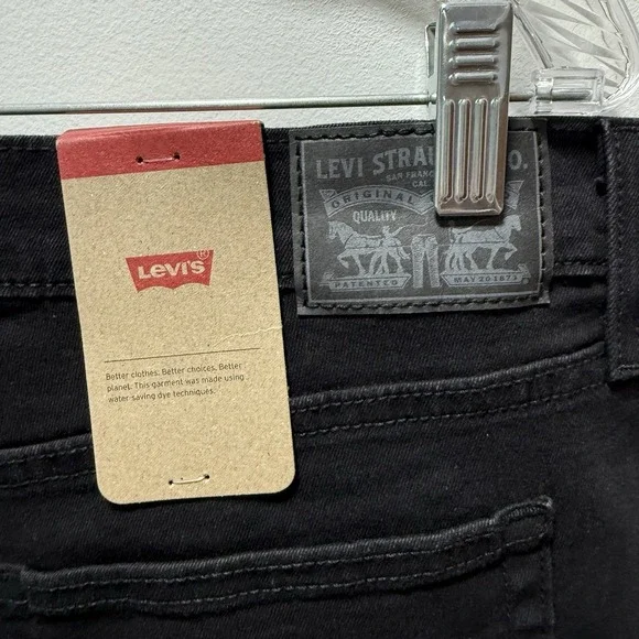 Womens Levi's Wedgie Fit Jeans‎ Black Pants SIZE 31 NEW WITH TAGS - Picture 3 of 7